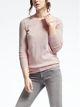 Todd &amp; Duncan Cashmere Crew - Light Pink